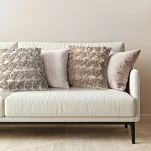 Poszewka welwetowa 45x45 ROSES 1 kremowa Eva Minge z aplikacją róż 3D - 3