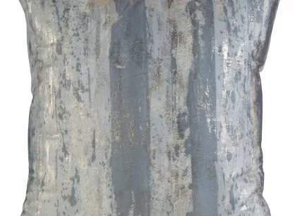 Poszewka welwetowa 45x45 GRACE srebrna z metalicznym nadrukiem
