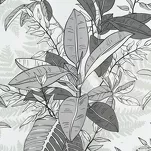 Pościel z mikrowłókna 160x200 CASSIE biała szara wzór kwiatowy Design 91 - 4