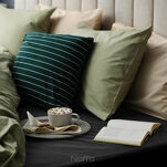 Prześcieradło z bawełny renforce z gumką 220x200 czarne BASIC - 7