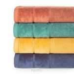 Ręcznik 30x50 MARI jasny róż z welurową bordiurą w pasy 500 g/m2 - 11