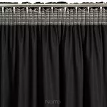 Zasłona na taśmie 140x270 DORI welwetowa czarna zdobiona metalicznym nadrukiem marmurku - 8