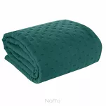 Narzuta jednokolorowa 220x240 LIBI 2 ciemny turkus pikowana w delikatny wzór - 4