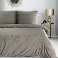 Pościel polarowa 220x200 FLANO 2 beżowa jednokolorowa z kolekcji NOVA Flano