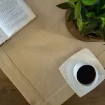 Nakładka 85x85 STELLA 1 złota zdobiona kantą z wplecioną nicią złotą - 6