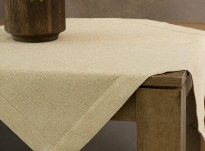 Nakładka 85x85 STELLA 1 złota zdobiona kantą z wplecioną nicią złotą