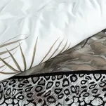Pościel z makosatyny 160x200 EVA 17 Eva Minge stalowa dwustronna z designerskim wzorem z kolekcji Premium - 3