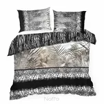 Pościel z makosatyny 160x200 EVA 17 Eva Minge stalowa dwustronna z designerskim wzorem z kolekcji Premium - 8