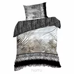 Pościel z makosatyny 160x200 EVA 17 Eva Minge stalowa dwustronna z designerskim wzorem z kolekcji Premium - 5