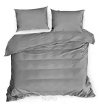 Pościel satynowa 220x200 DINA jednokolorowa gładka stalowa z kolekcji Diva Line - 6