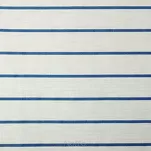 Pościel satynowa 160x200 RAYA biała granatowa w paseczki - 4