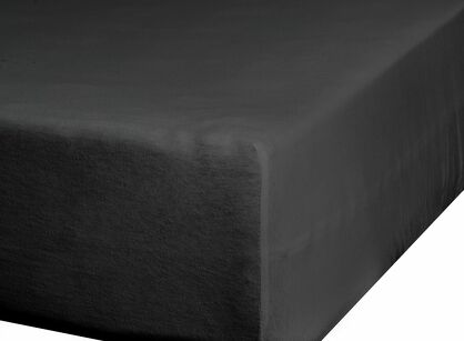 Prześcieradło z bawełny jersey z gumką czarne 120x200 Design 91