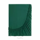 Prześcieradło z bawełny renforce z gumką 180x200 zielone BASIC - 4