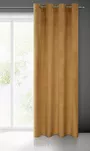 Zasłona gotowa na przelotkach 140x250 MELANIE welwetowa miodowa o aksamitnej strukturze - 10