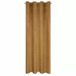 Zasłona gotowa na przelotkach 140x250 MELANIE welwetowa miodowa o aksamitnej strukturze - 9
