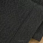 Bieżnik bawełniany 40x140 STELLA 1 czarny zdobiony kantą z wplecioną nicią srebrną - 5