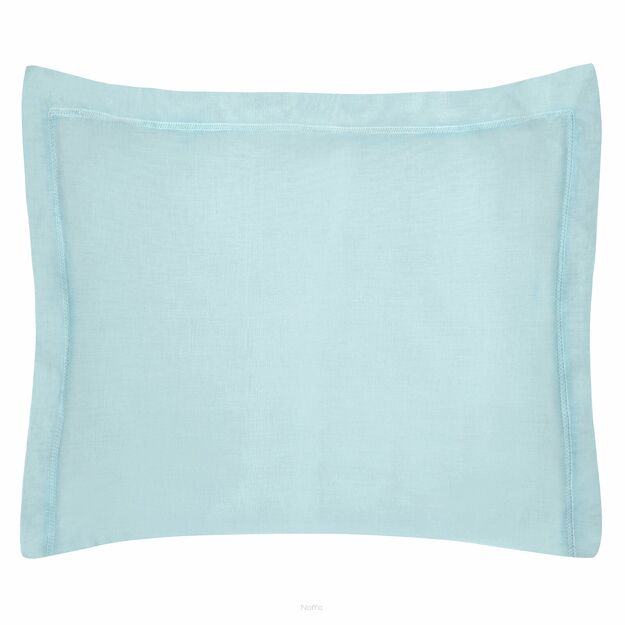 Poszewka bawełniana 70x90 NOVAC błękitna z ozdobną kantą Nova Colour