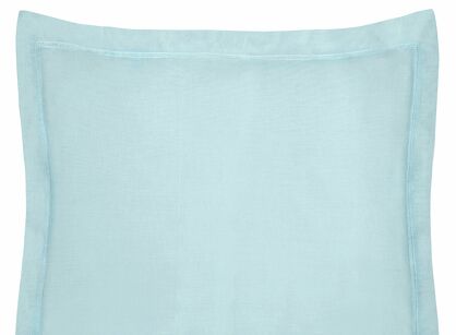 Poszewka bawełniana 70x90 NOVAC błękitna z ozdobną kantą Nova Colour