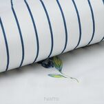 Pościel satynowa 160x200 RAYA 4 biała granatowa nadruk jagód - 3