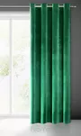 Zasłona na przelotkach 140x250 SAMANTA welwetowa ciemna zieleń o subtelnym połysku - 8