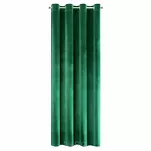 Zasłona na przelotkach 140x250 SAMANTA welwetowa ciemna zieleń o subtelnym połysku - 7