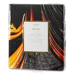Pościel z makosatyny 220x200 REINA 19 musztardowa z nadrukiem panelowym efekt 3D - 6