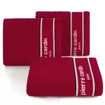 Ręcznik KARL 70x140 KARL Pierre Cardin czerwony zdobiony kontrastową bordiurą z napisami Pierre Cardin 450 g/m2 - 4