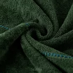 Ręcznik 70x140 MARI zielony z welurową bordiurą w pasy 500 g/m2 - 3