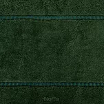 Ręcznik bawełniany 70x140 MARI zielony z welurową bordiurą w pasy - 2