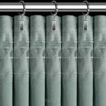 Zasłona na taśmie 140x270 ROSES Eva Minge welwetowa miętowa z pasem róż 3D - 6