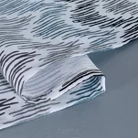 Obrus 140x220 z bieżnikiem 33x220 ANITA 2 popielaty z kontrastowym wzorem botanicznym - 3