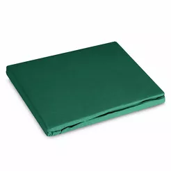 Prześcieradło z bawełny renforce z gumką 220x200 zielone BASIC