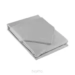 Pościel satynowa 140x200 NOVA 3 jednokolorowa gładka srebrna - 4