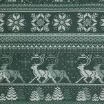 Pościel świąteczna 160x200 CLOVER ciemno zielona biała wzór świąteczny z bawełny renforce - 2