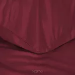 Pościel satynowa 140x200 NOVA 3 jednokolorowa gładka czerwona - 4