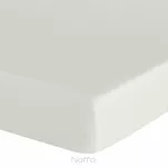 Prześcieradło z bawełny renforce z gumką 160x200 kremowe BASIC - 2