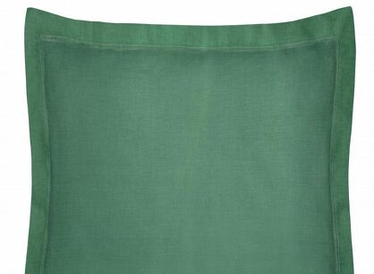 Poszewka bawełniana 40x40 NOVAC ciemna zieleń z ozdobną kantą Nova Colour