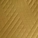 Narzuta 170x210 BONI 1 musztardowa pikowana z mikrofibry geometryczny wzór - 3