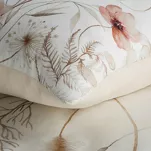 Pościel z satyny 160x200 PREMIUM 24 biała z wzorem różowych kwiatów z kolekcji Premium - 2