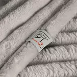 Koc na fotel 70x160 SOFT beżowy puszysty typu flano z wytłaczanym wzorem Design 91 - 6