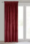Zasłona na taśmie 140x270 VILLA welwetowa ciemne bordo o aksamitnej strukturze - 5