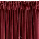 Zasłona na taśmie 140x270 VILLA welwetowa ciemne bordo o aksamitnej strukturze - 3