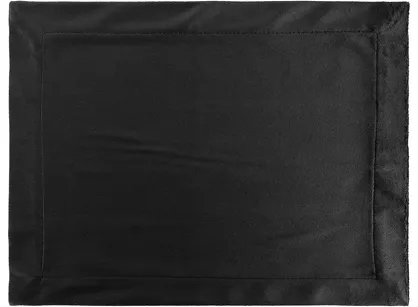Serwetka welwetowa 30x40 MELINDA czarna wykończona mankietem 4 szt.