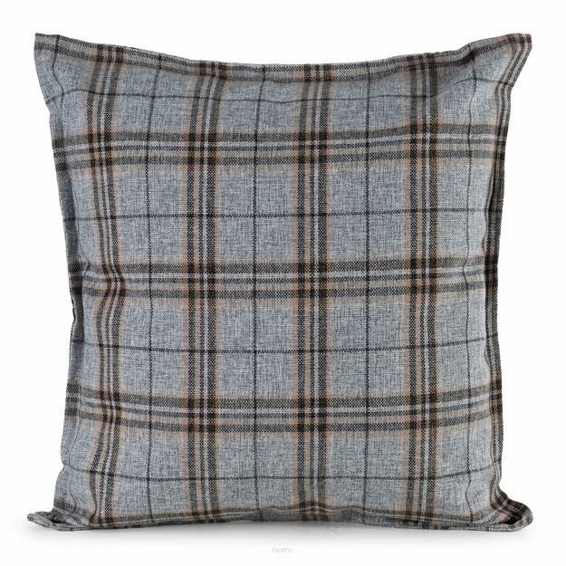 Poszewka na taras 45x45 GARDEN 24D srebrna wodoodporna wzór kraty