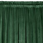 Zasłona na taśmie 140x270 MELANIE welwetowa ciemna zieleń o aksamitnej strukturze - 4