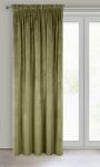 Zasłona na taśmie 140x270 VILLA welwetowa oliwkowa o aksamitnej strukturze - 8