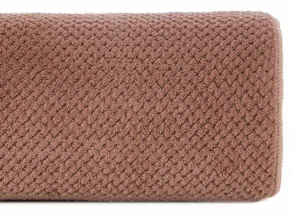 Ręcznik szybkoschnący 70x140 ZOE 1 pudrowy z mikrofibry o ryżowej strukturze