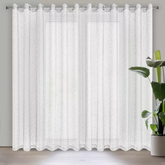 Firana na przelotkach 300x250 AMANDA biała z pajęczej siateczki