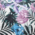 Narzuta pikowana 200x220 MALIBU biała z nadrukiem ciemno zielonych egzotycznych liści Design 91 - 5