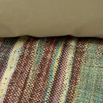 Pościel bawełniana 220x200 ADA 3 kolorowa w pasy - 5